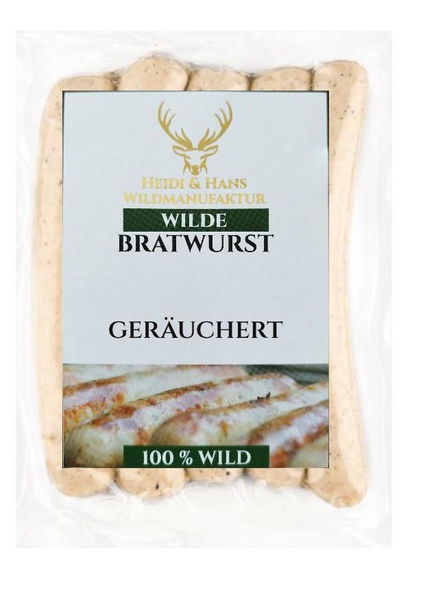 Wild Bratwurst -geräuchert-